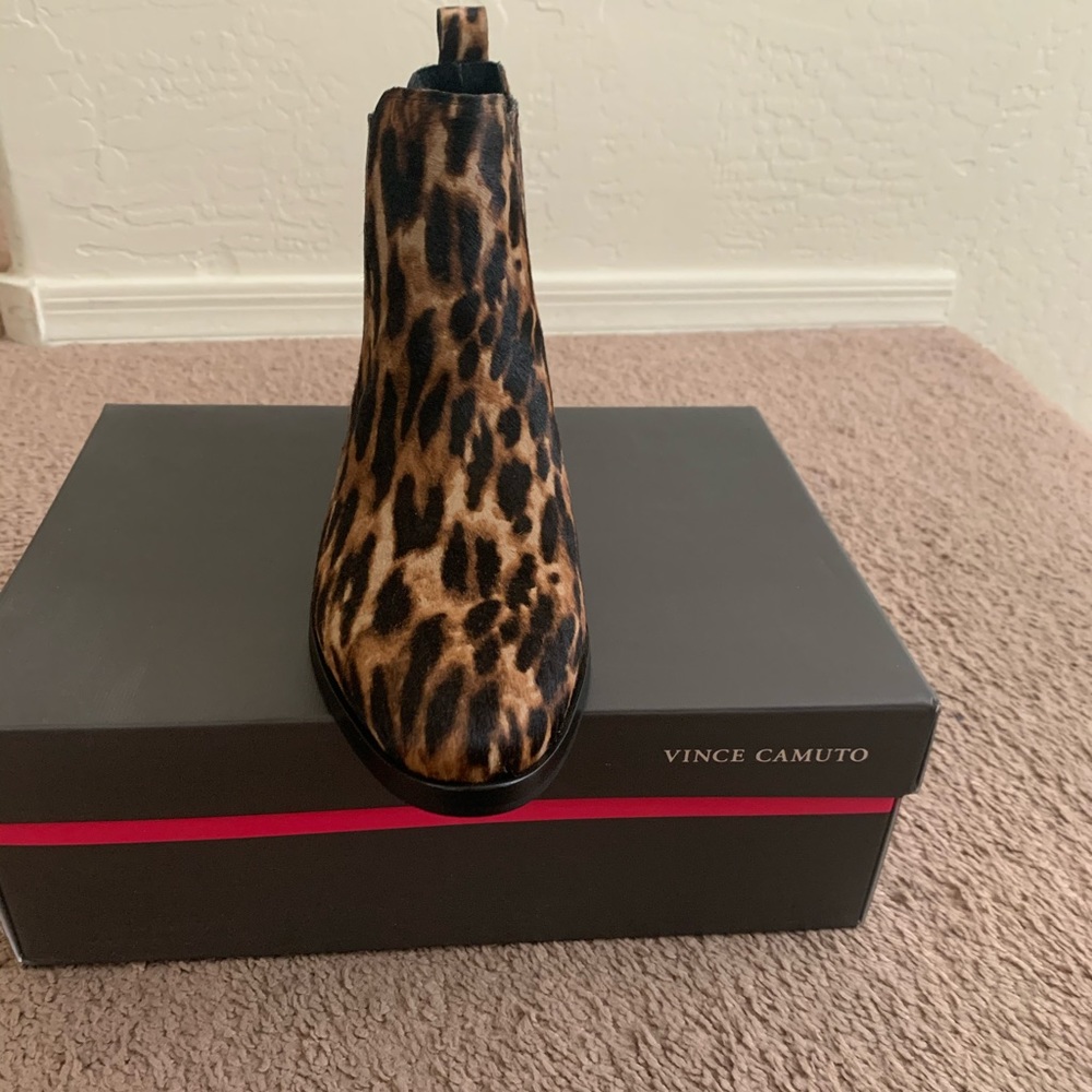 Vince Camuto Chelsea Leopard Bootie